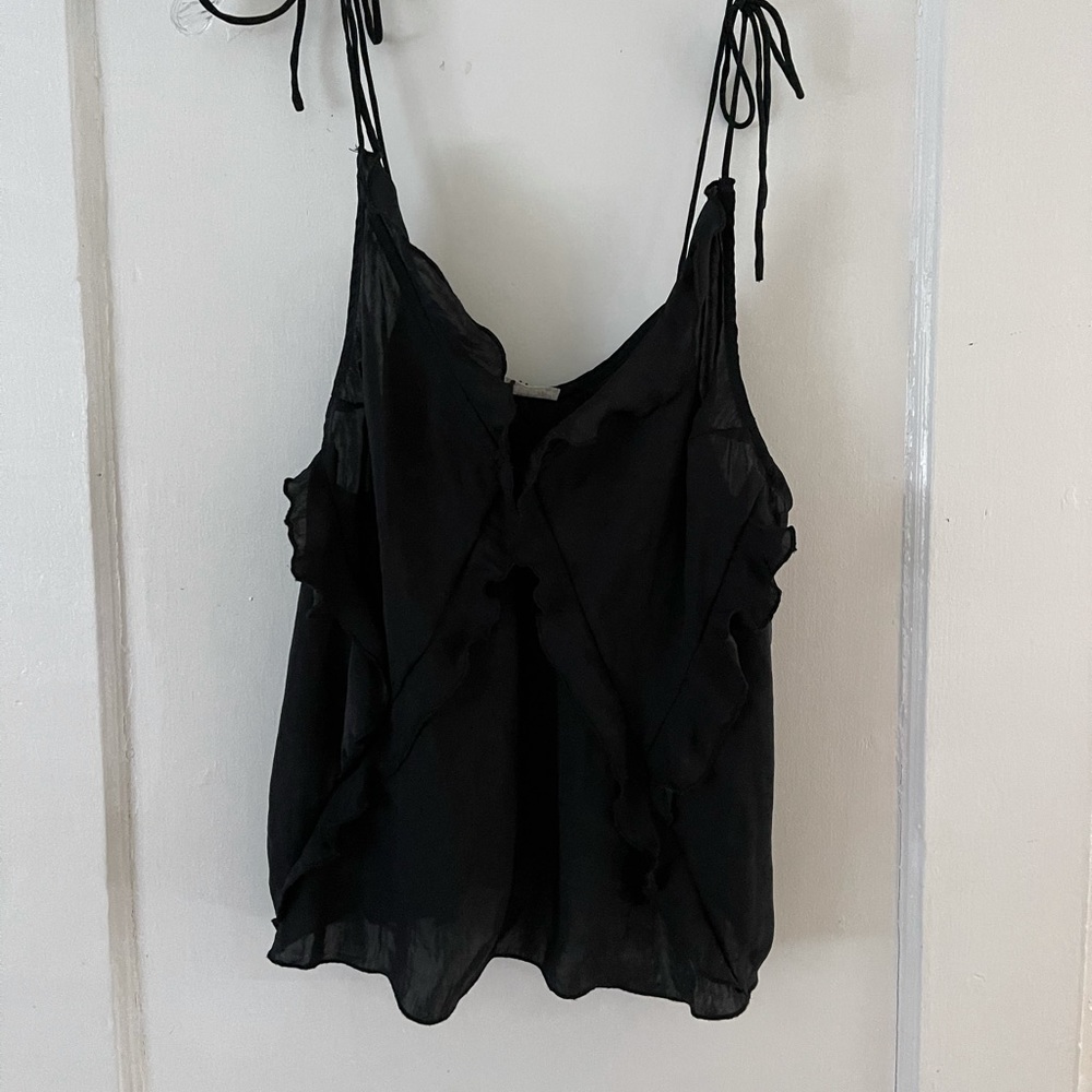 Free People black flowy blouse